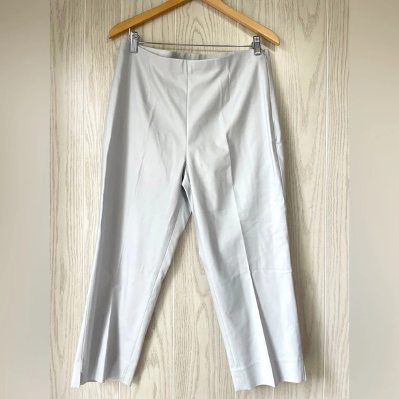 Nic + Zoe Light Grey Crop Stretch Size 12 Slacks NWT - Picture 1 of 3